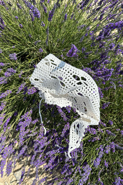 Crochet Bandana Aenna - white