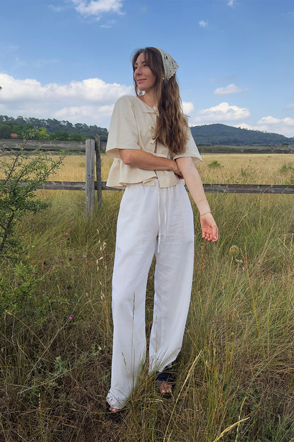 Crochet Bandana Aenna - white